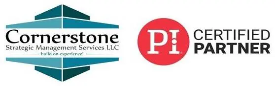 A picture of the logo for pi and stone.